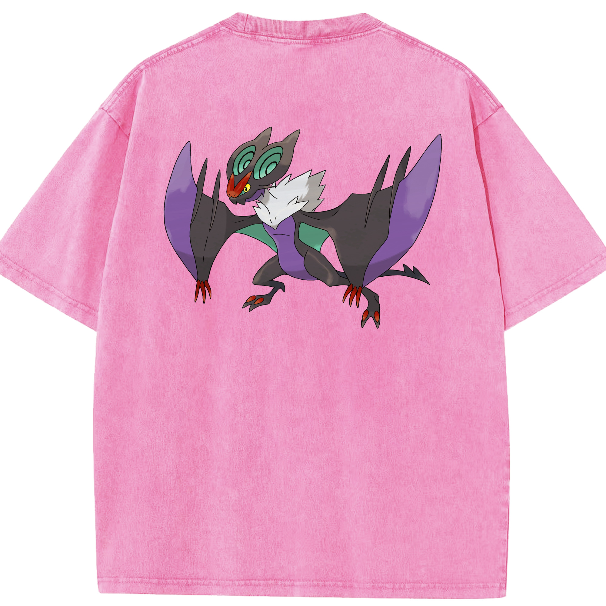（画像用） ポケットモンスター Pokémon 綿100% ヴィンテージ風 半袖Tシャツ（背面プリント）